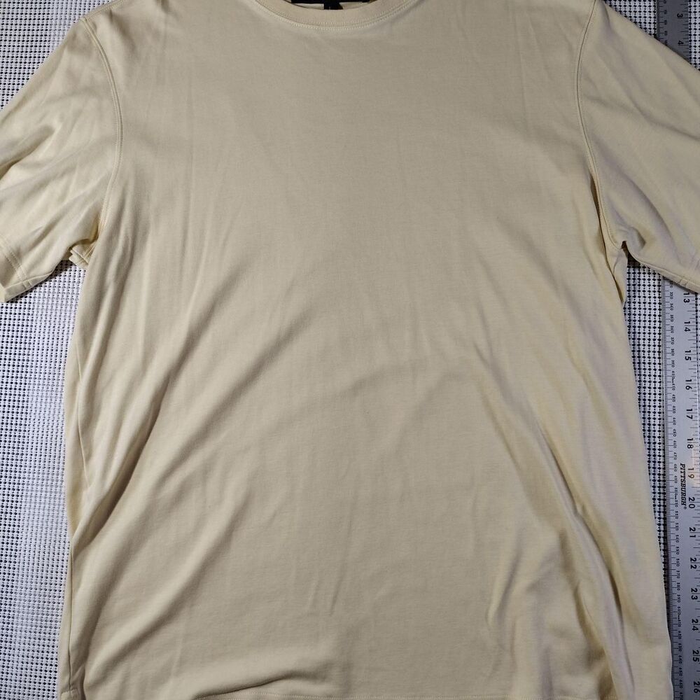 Men's Yellow and Cream Shirt